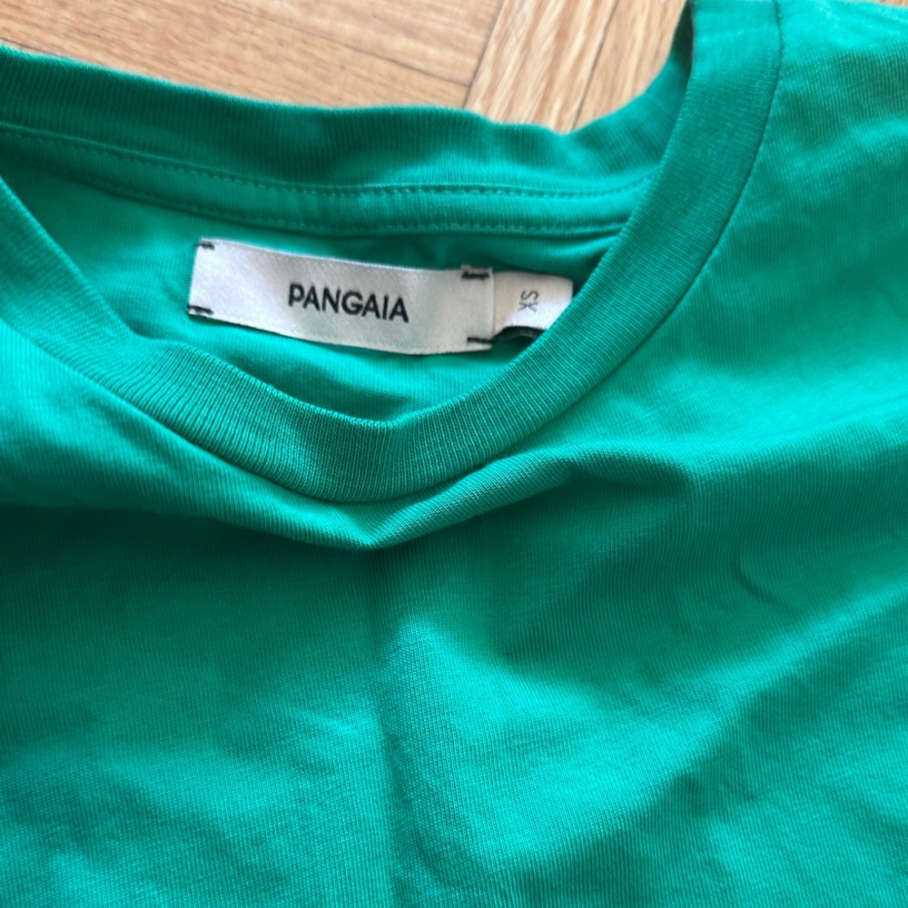 PANGAIA Green Cropped T-Shirt - Picture 3 of 8